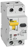 Автоматический выключатель дифференциального тока АВДТ32EM В6 30мА | код MVD14-1-006-B-030 | IEK 